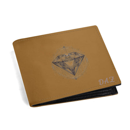 Cartera de cuero de grano superior DAZ Luxury para hombre