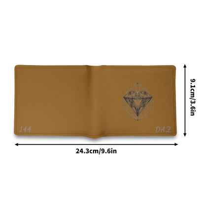 Cartera de cuero de grano superior DAZ Luxury para hombre