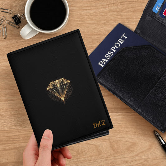 DAZ Luxury Faux Leather Passport Case with Card Holder
