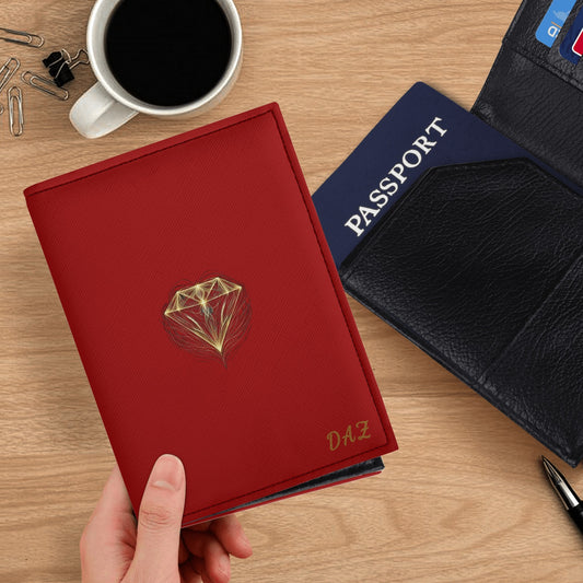DAZ Luxury Faux Leather Passport Case with Card Holder