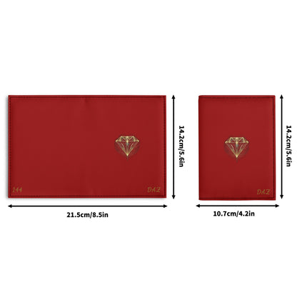 DAZ Luxury Faux Leather Passport Case with Card Holder