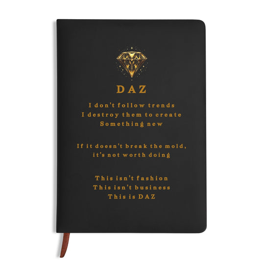 DAZ Luxury Faux Leather Notebook