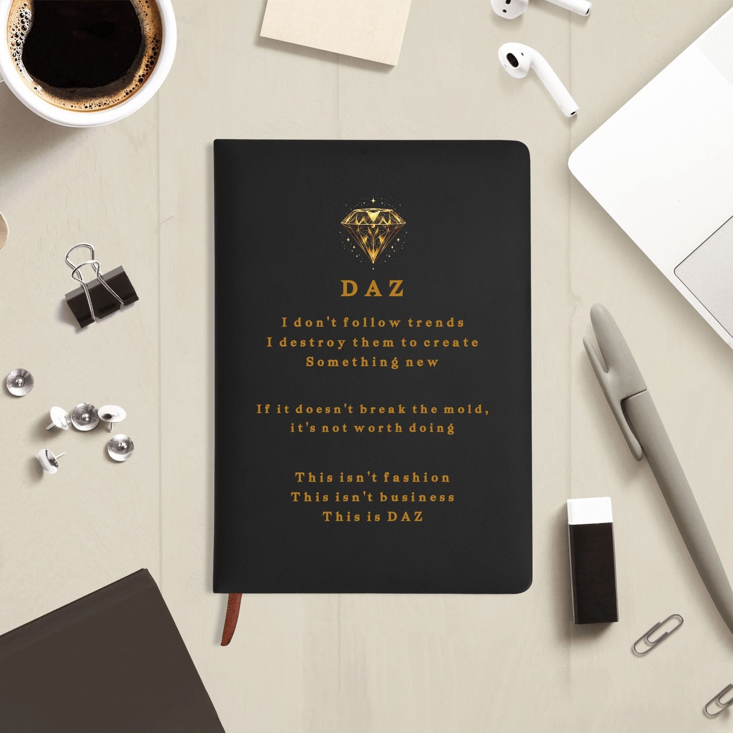 DAZ Luxury Faux Leather Notebook