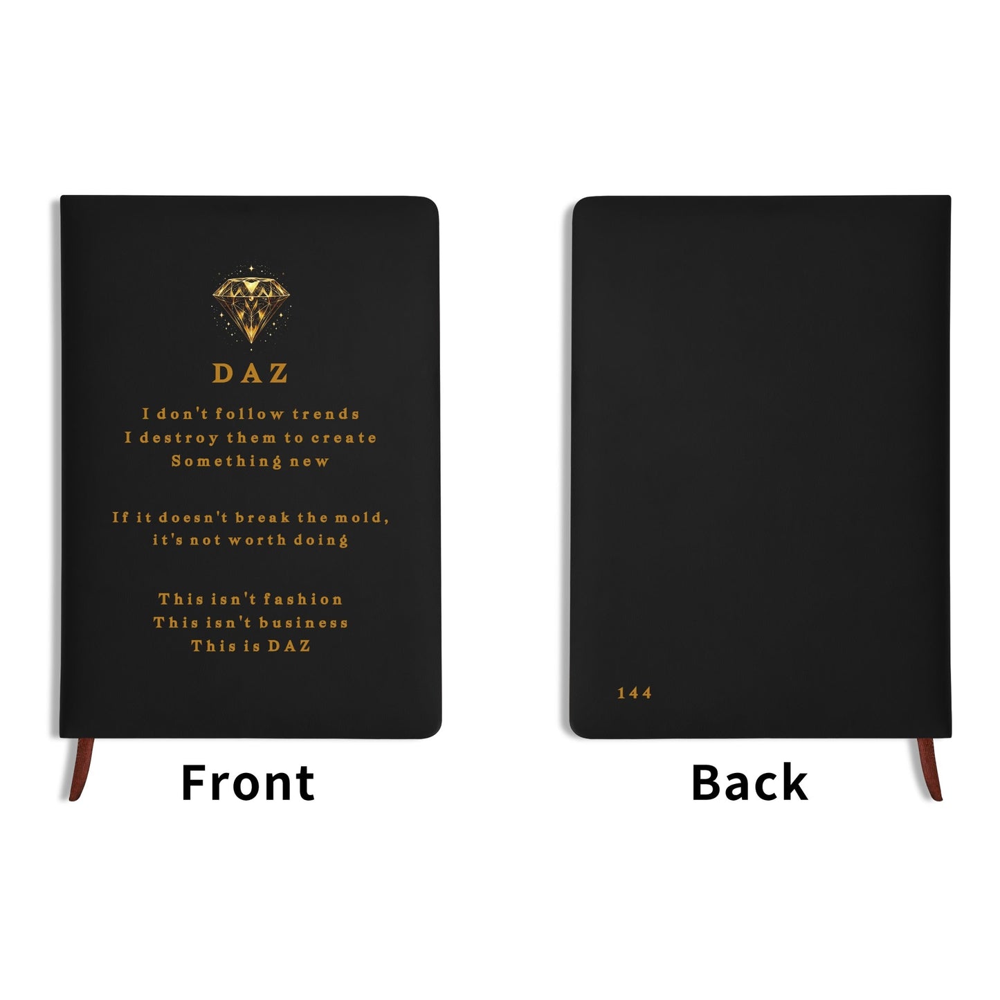 DAZ Luxury Faux Leather Notebook