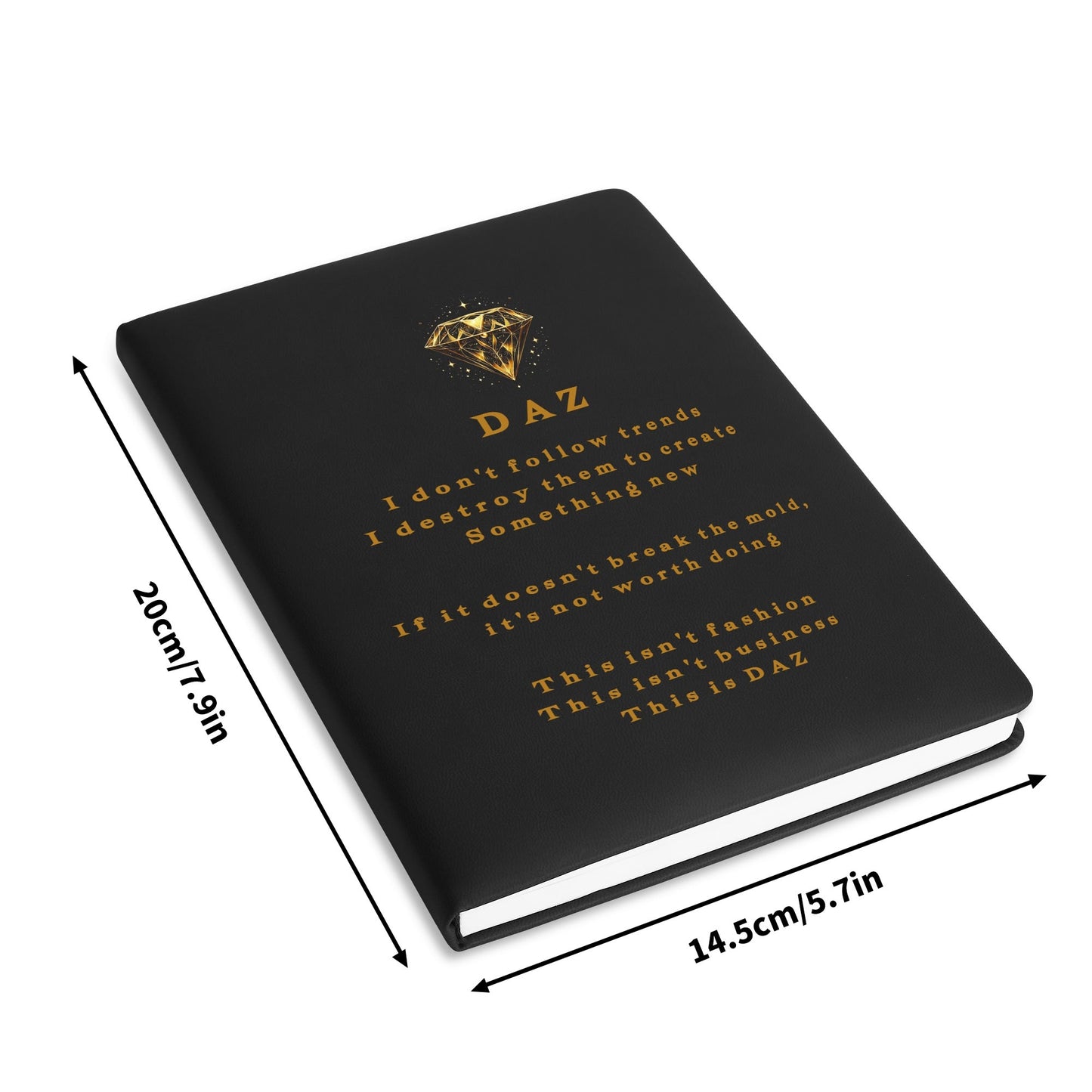 DAZ Luxury Faux Leather Notebook
