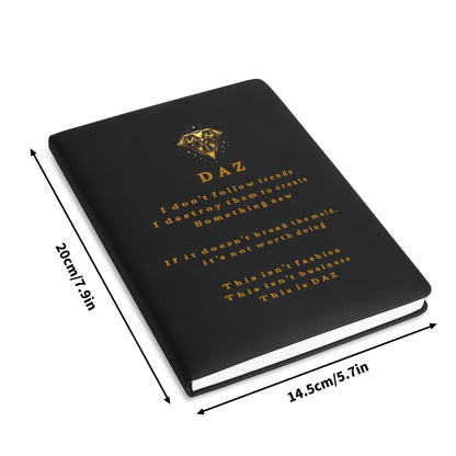 DAZ Luxury Faux Leather Notebook
