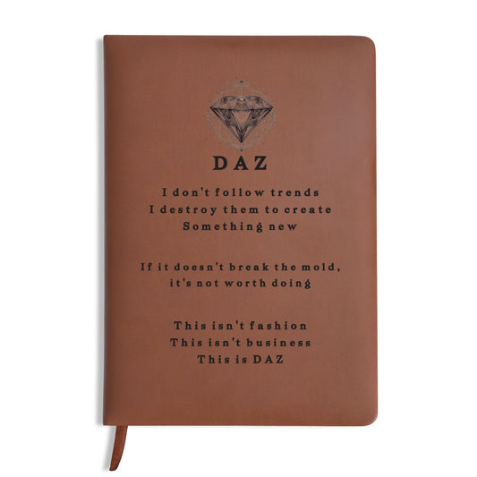 DAZ Luxury Faux Leather Notebook
