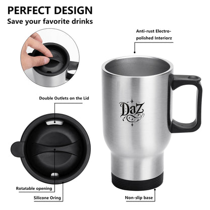 Taza de acero inoxidable DAZ Luxury (14 oz)