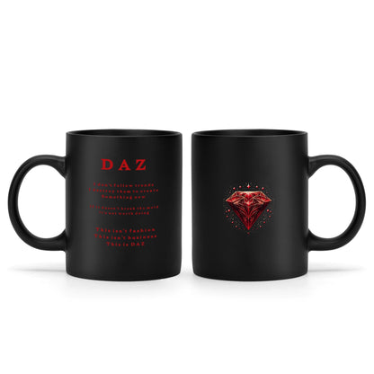 DAZ Luxury Black Coffee Mug (11 oz)
