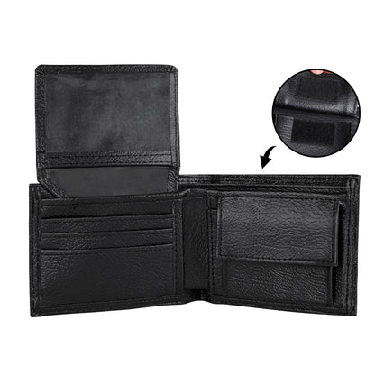 Cartera de cuero de grano superior DAZ Luxury para hombre
