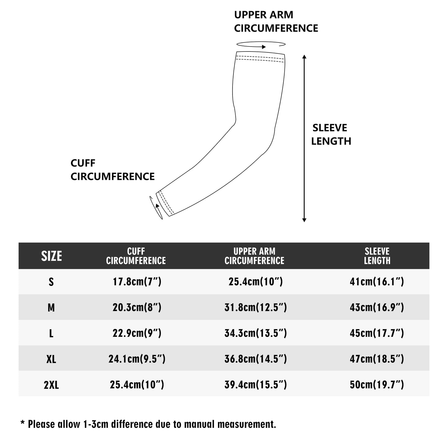 A pair of DAZ Premium Cooling Arm Sleeves for UV Sun Protection