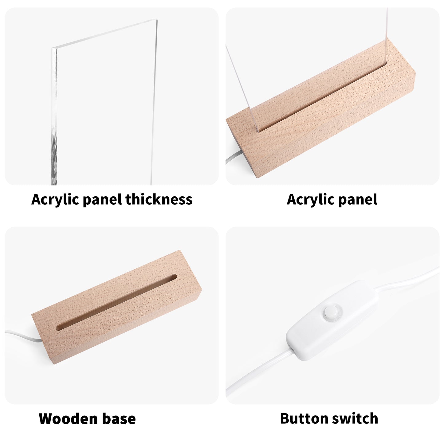 DAZ Acrylic LED Night Light