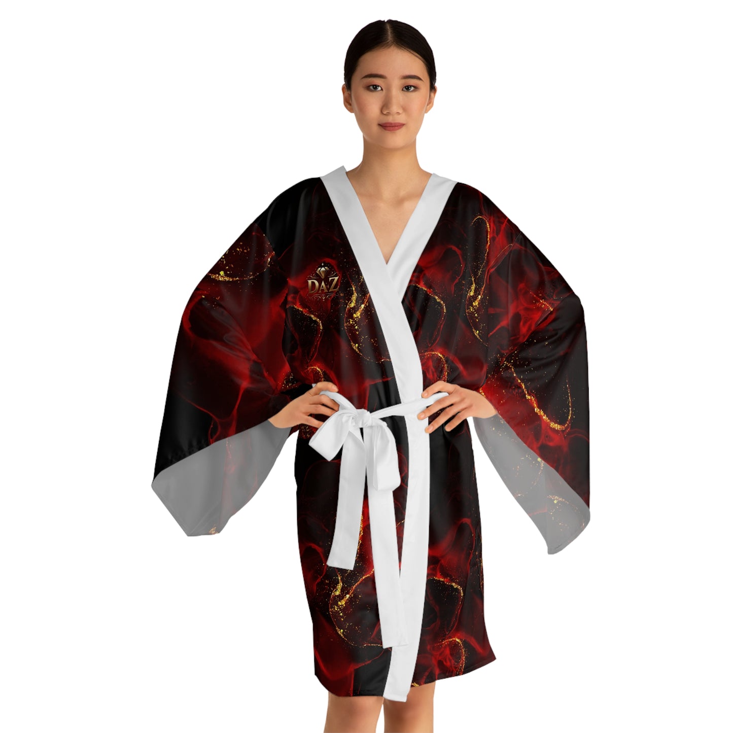 Bata tipo kimono DAZ Luxury Art de manga larga