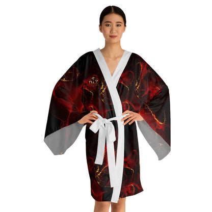 Bata tipo kimono DAZ Luxury Art de manga larga