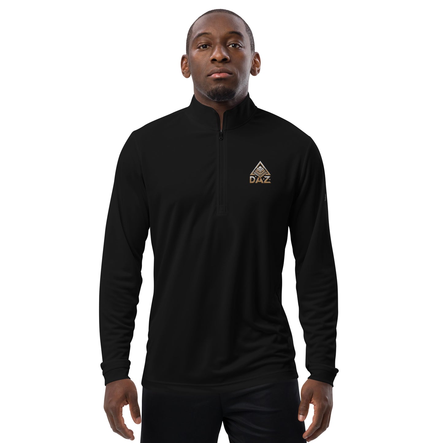 DAZ Men's T-shirt with quarter zip + Adidas