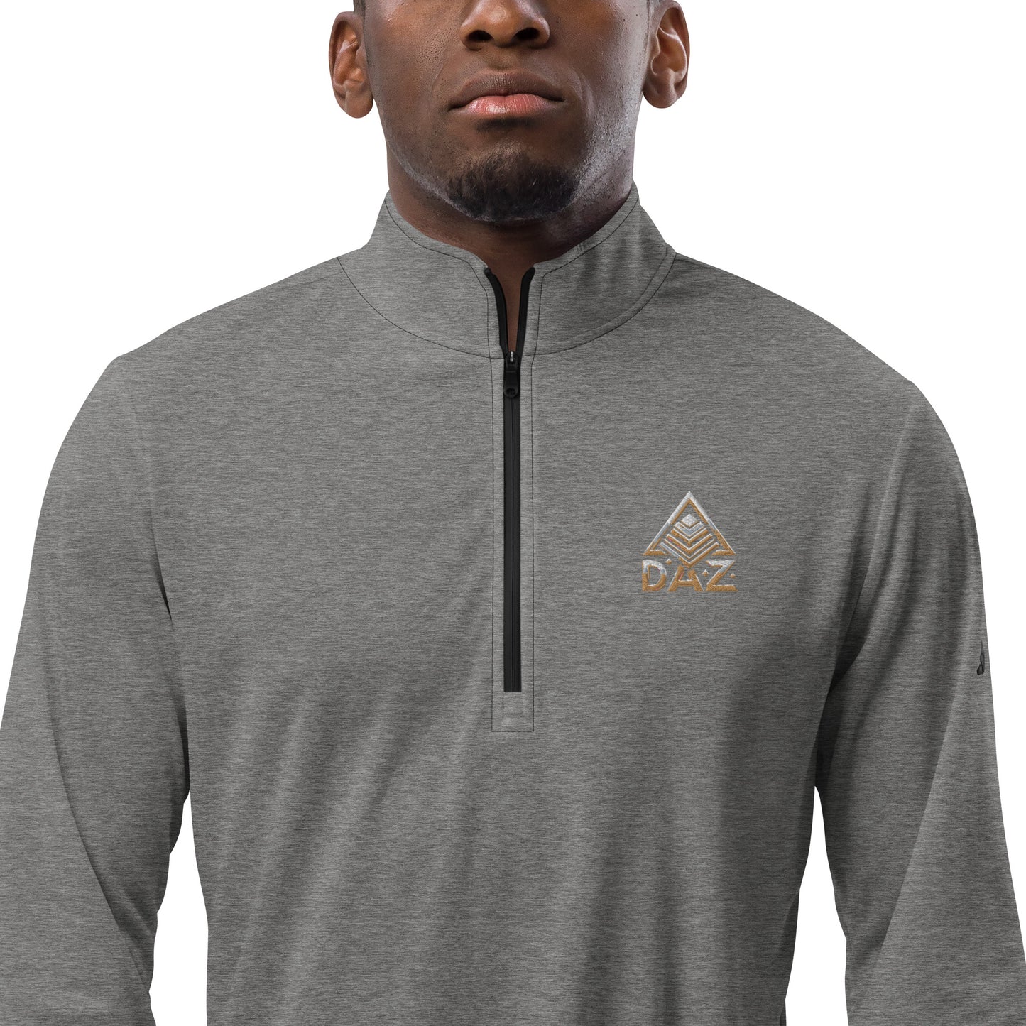 DAZ Men's T-shirt with quarter zip + Adidas