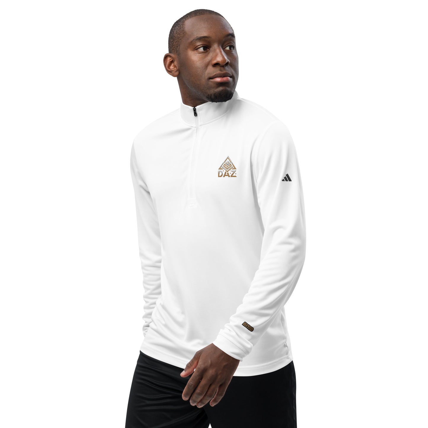 DAZ Men's T-shirt with quarter zip + Adidas