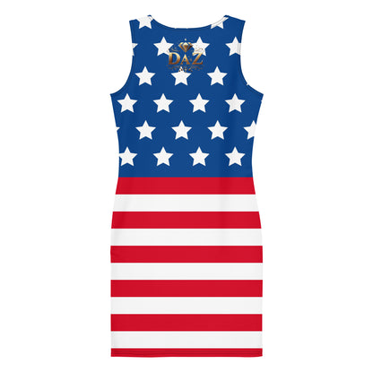 American DAZ body-molded dress