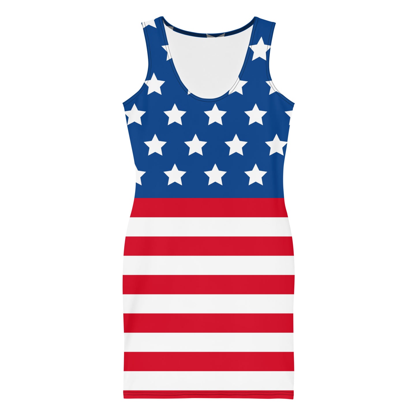 American DAZ body-molded dress