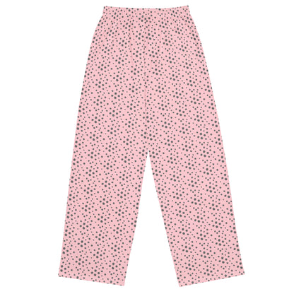 DAZ Art wide-leg pants with pink all-over print