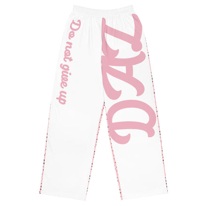 DAZ Art wide-leg pants with pink all-over print