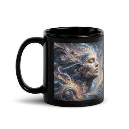 DAZ Art Glossy Black Mug