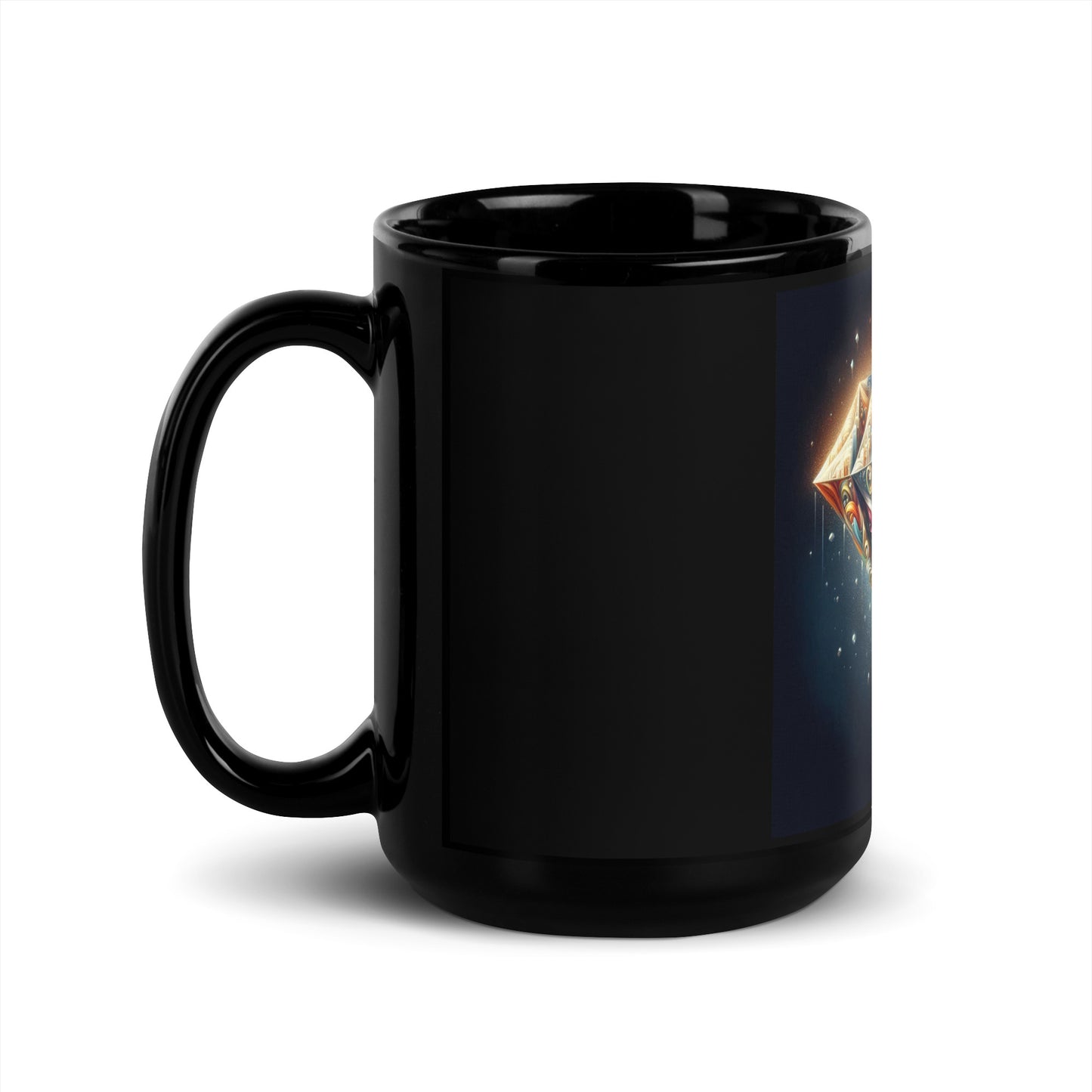 DAZ Art Glossy Black Mug