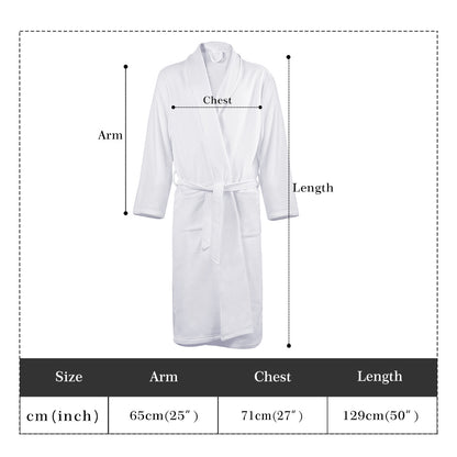 DAZ Luxury Men's All Over Print Bathrobe