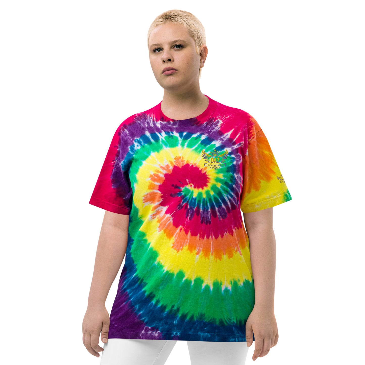 DAZ Art oversized tie-dye t-shirt