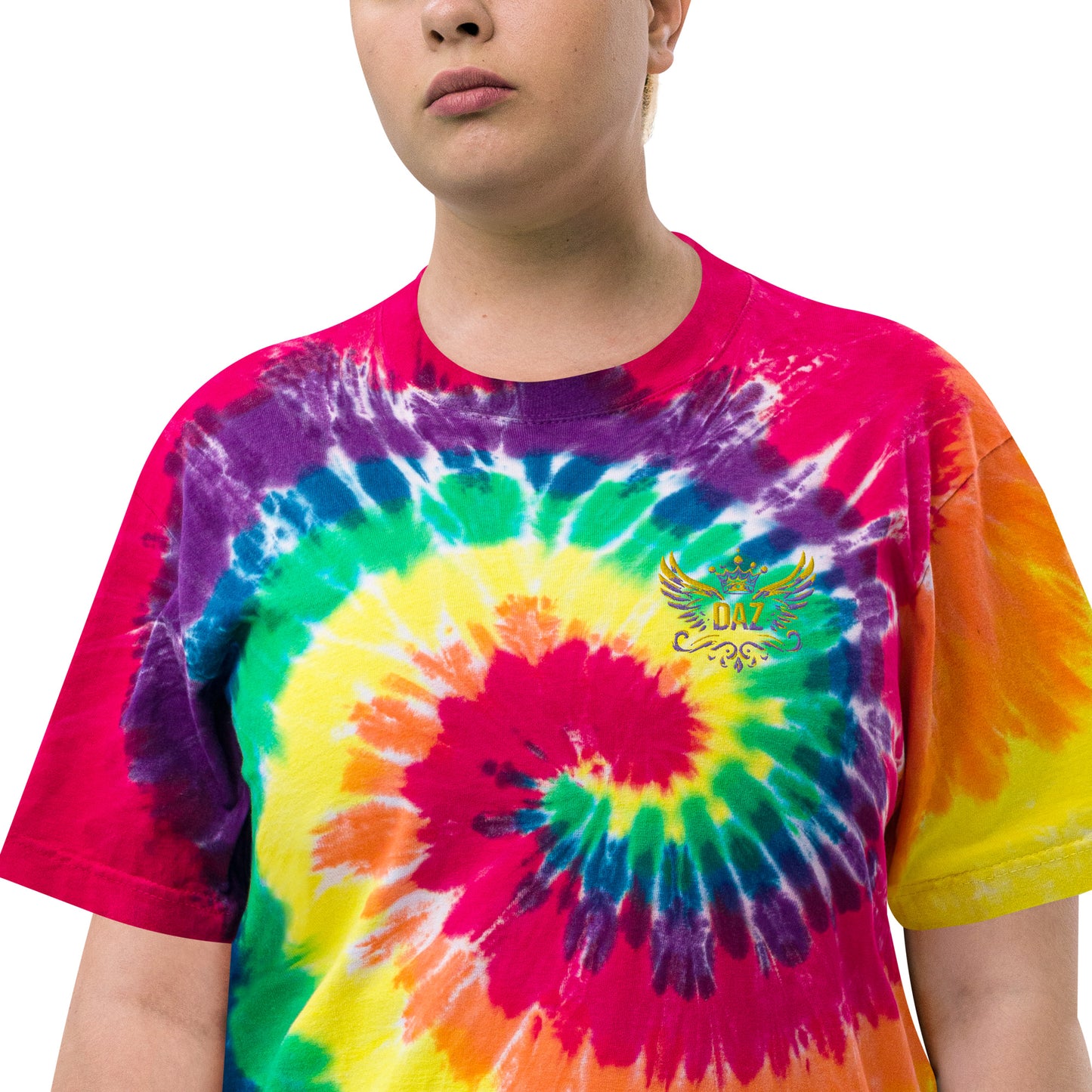 DAZ Art oversized tie-dye t-shirt