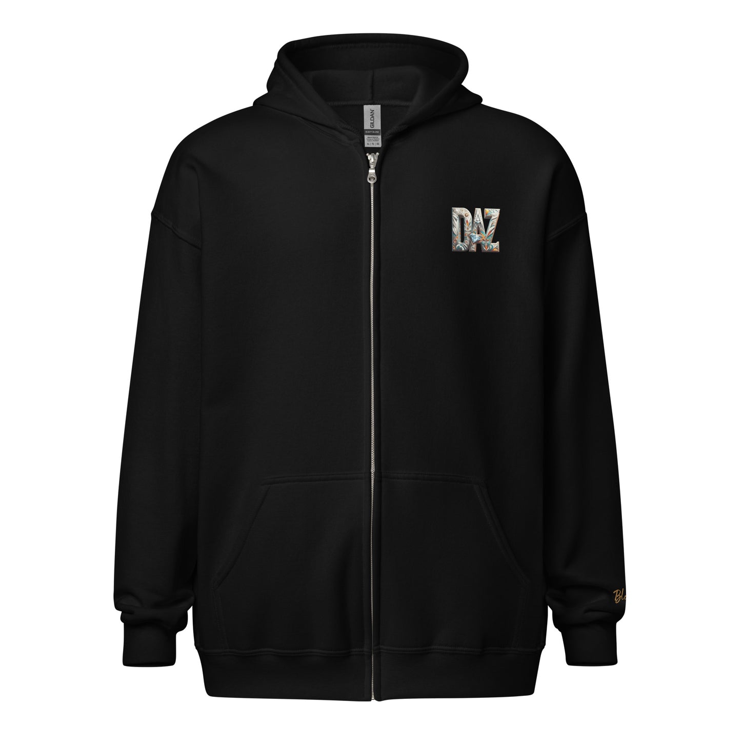 DAZ Men's Thick Hooded Zip Up Sweatshirt