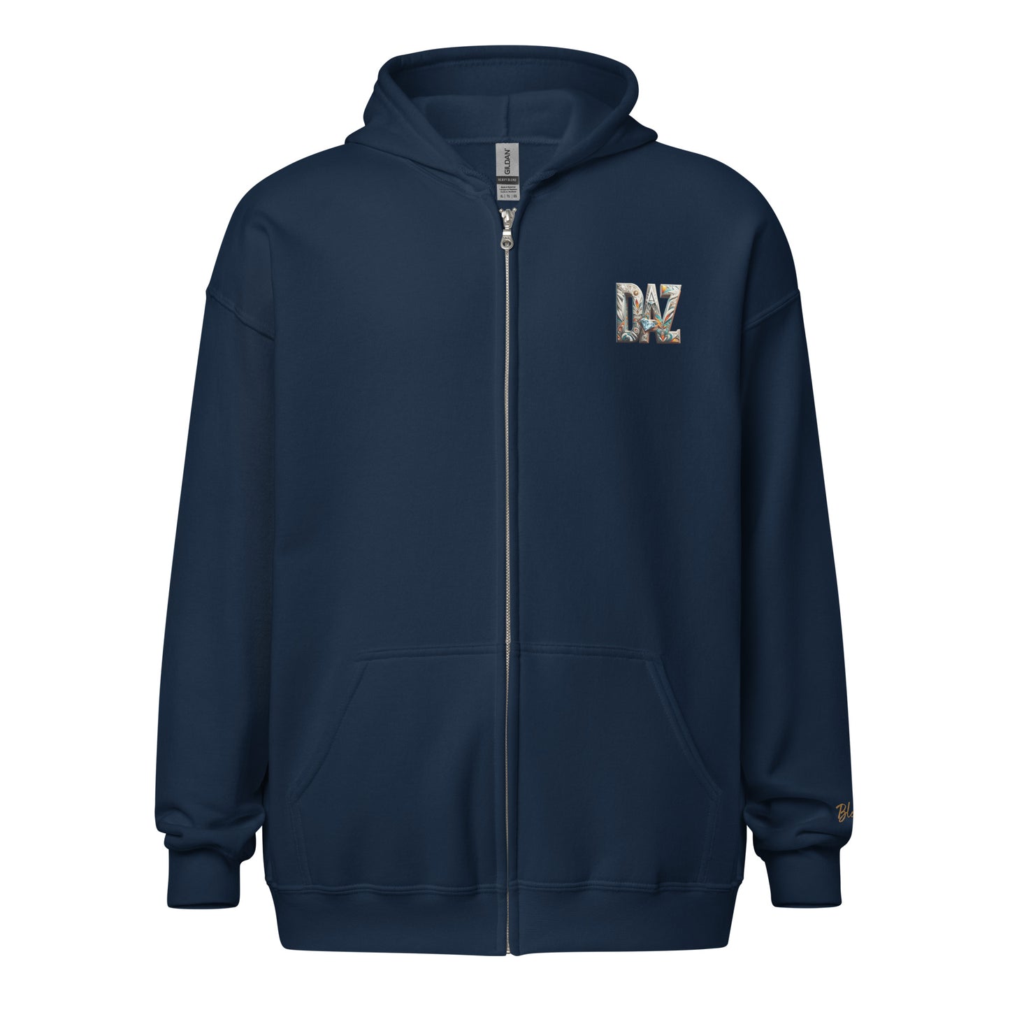 DAZ Men's Thick Hooded Zip Up Sweatshirt