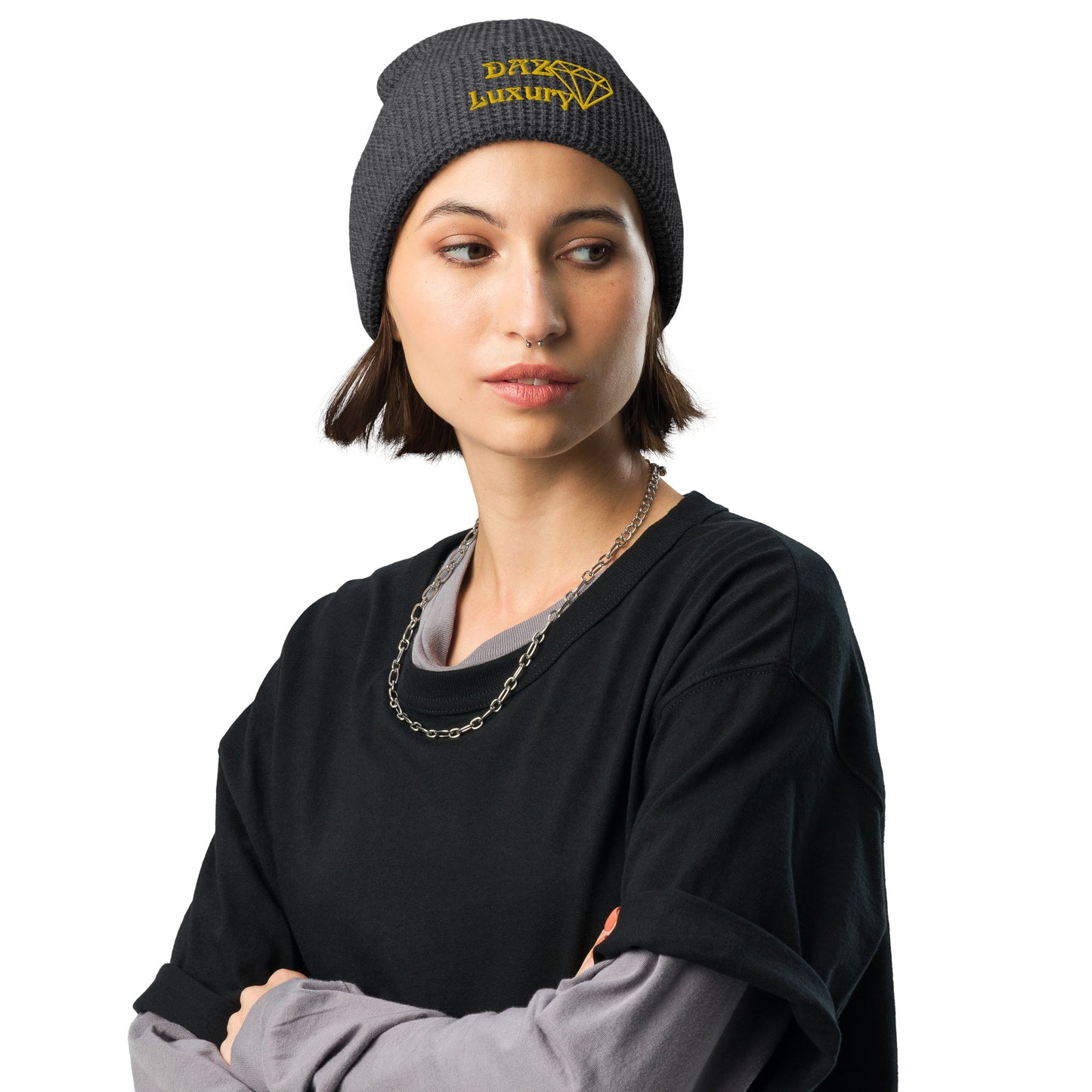 DAZ Luxury Unisex Waffle Knit Beanie