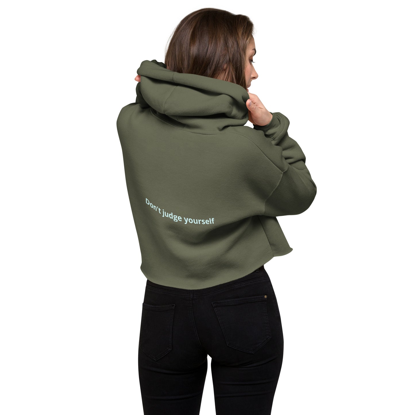 Sudadera corta DAZ con capucha para mujer