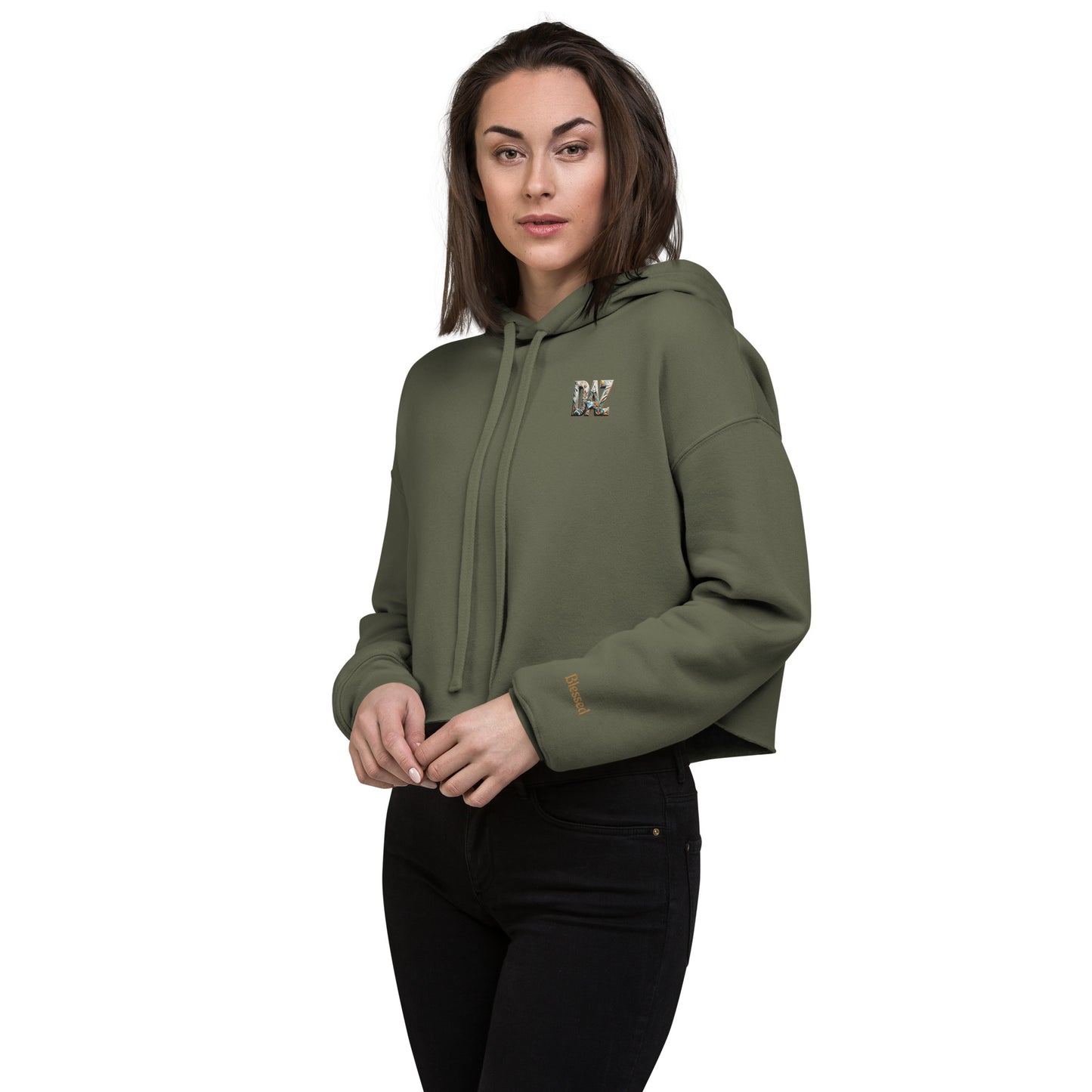 Sudadera corta DAZ con capucha para mujer