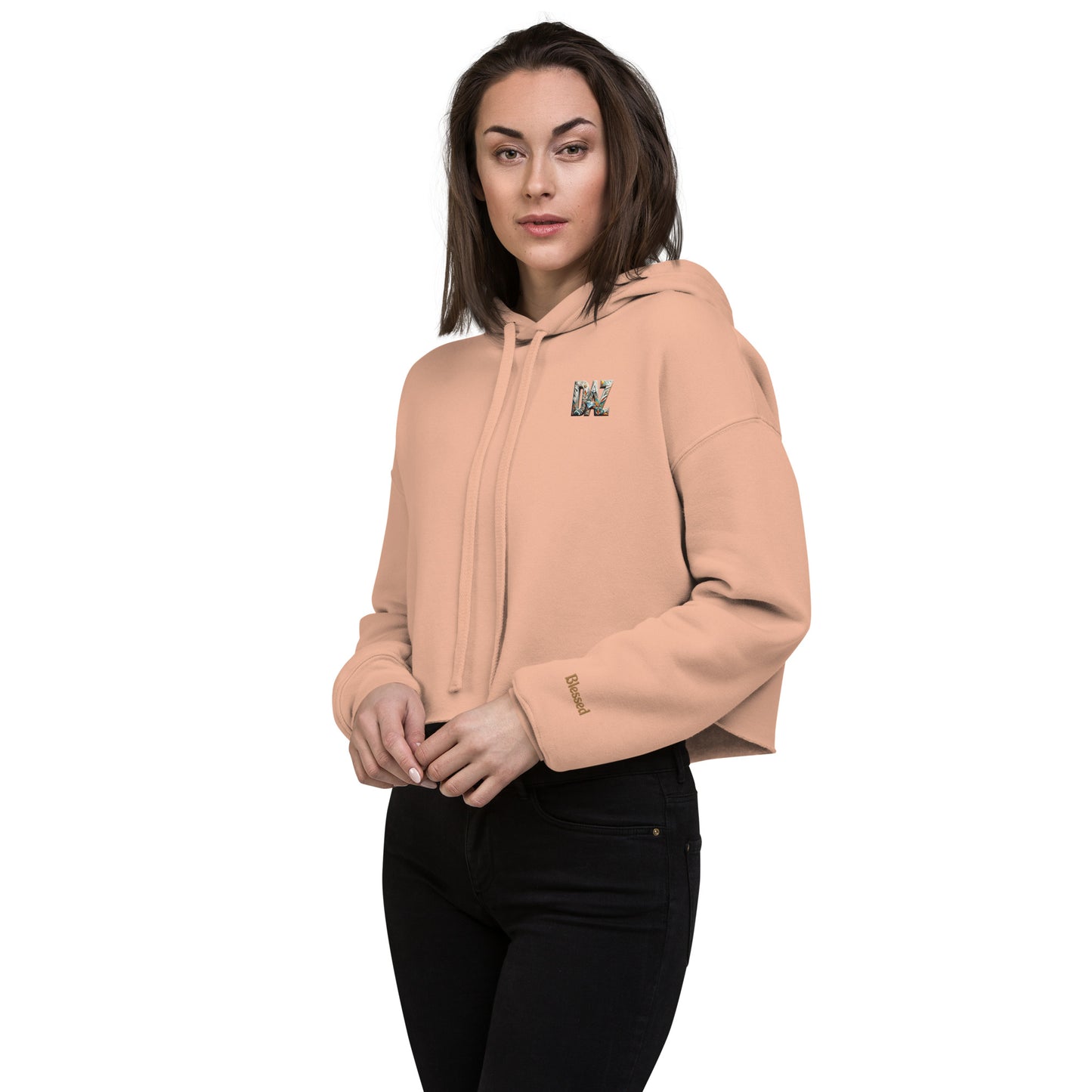 Sudadera corta DAZ con capucha para mujer