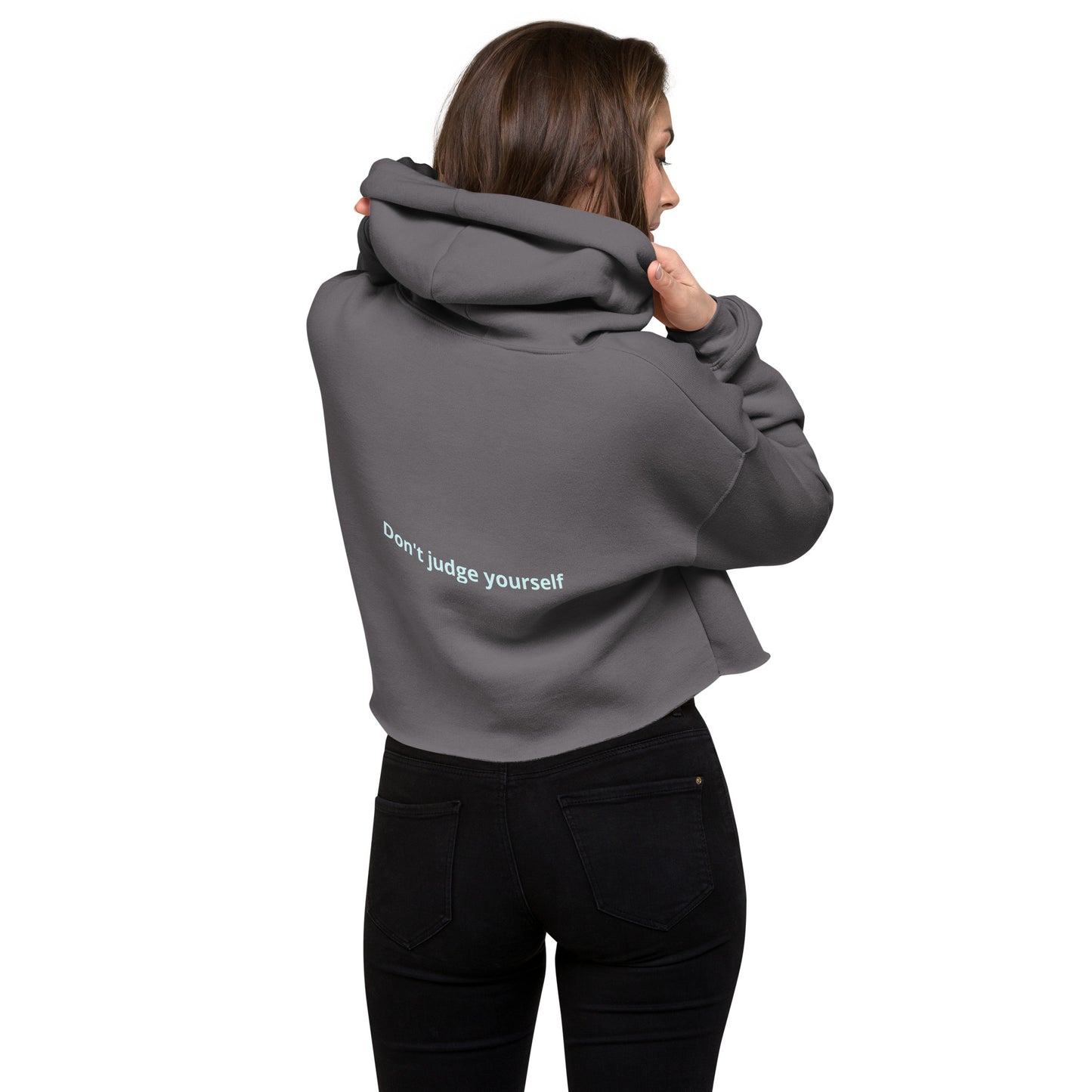 Sudadera corta DAZ con capucha para mujer