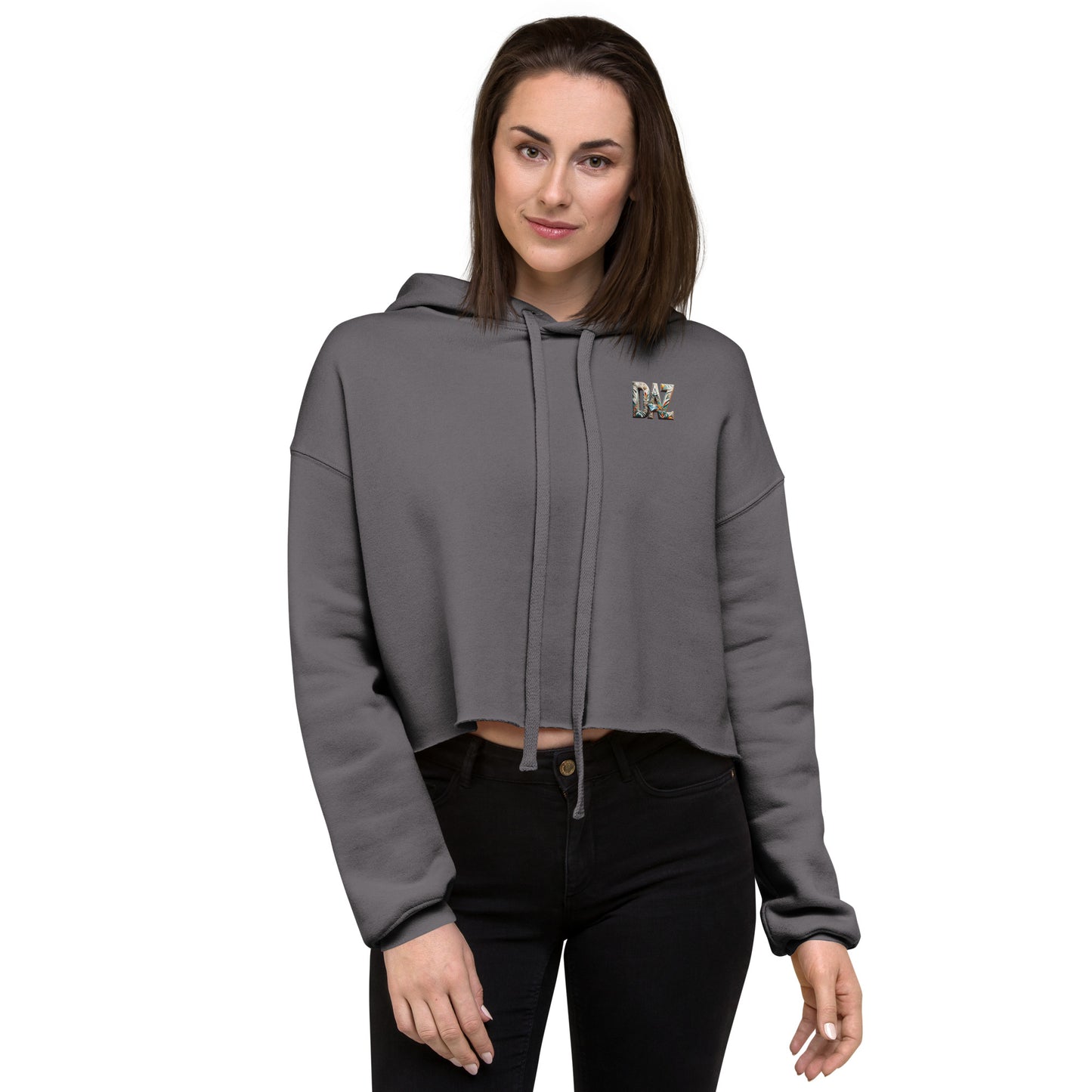 Sudadera corta DAZ con capucha para mujer